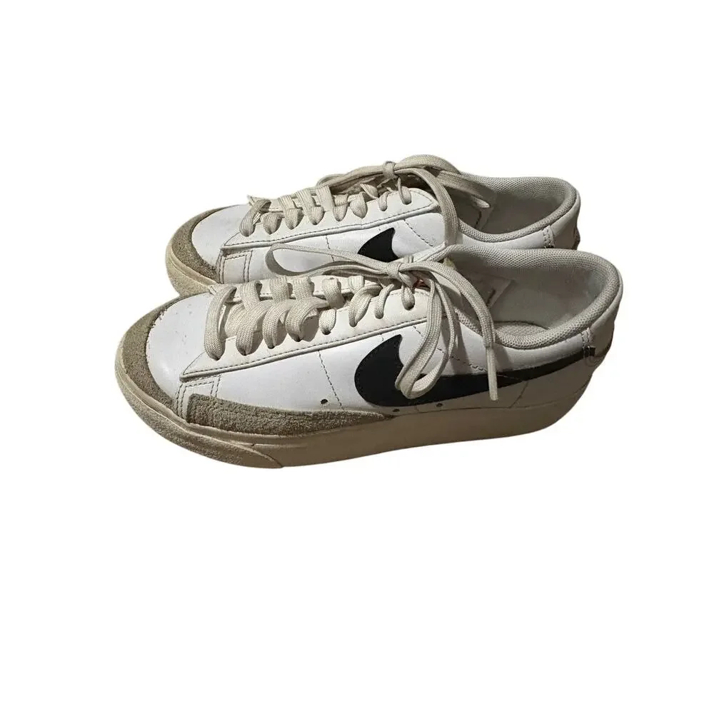 Nike Blazer Low Platform Women's White/Black Sail DJ0292-101 Size 6 (Youth/GS) - Picture 3 of 4